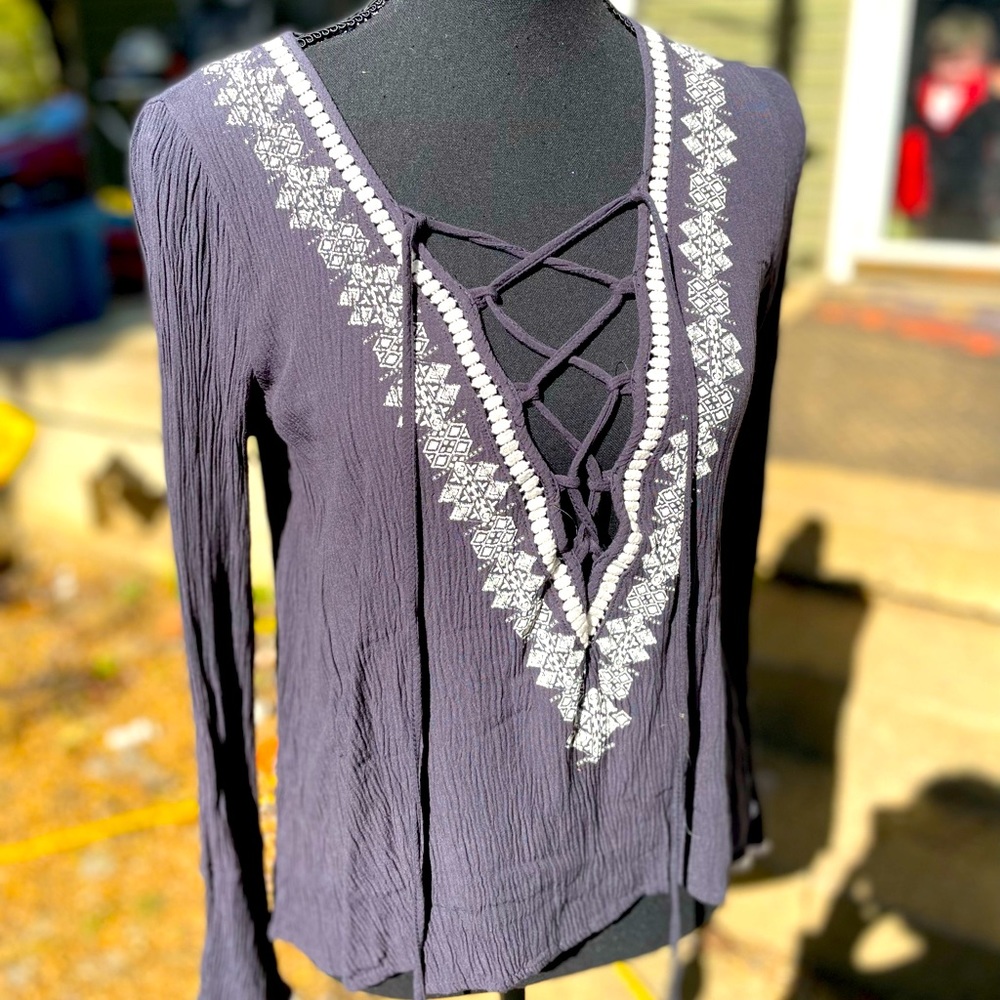 Clover and scout flare sleeved blouse